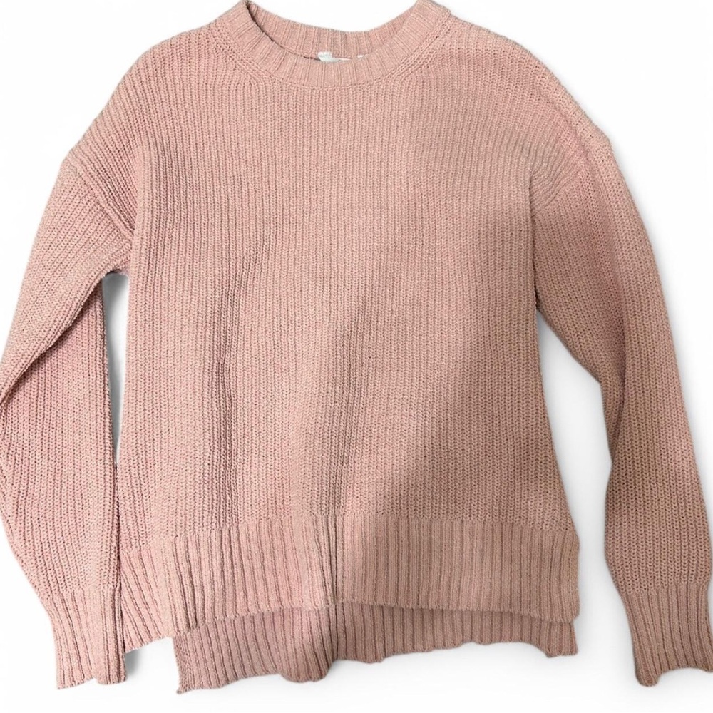 Cozy Pink Knit Sweater